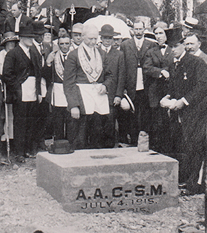 1915 cornerstone dedications