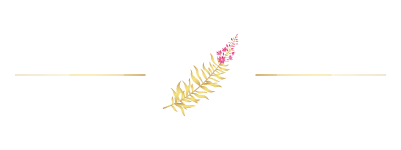 decorative element - gold and pink fireweed
