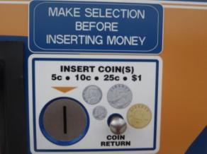 Kiosk - insert coin