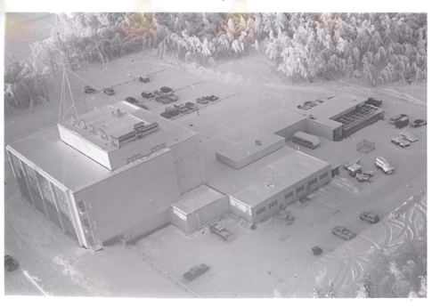 Early aerial view of the Irving Building