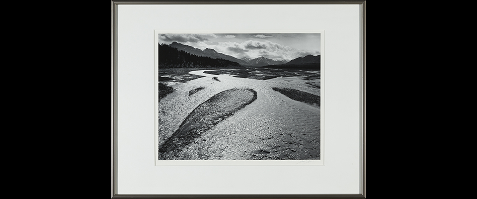 Ansel Adams, Teklanika River, Mount McKinley National Park, Alaska, ca. 1947, UAP1984-068-001