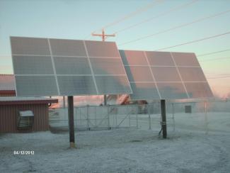 Ambler's solar installation saves the community over $20,000 in electric charges. Photo courtesy of Alaska Center for Energy and Power.
