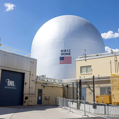 “The Dome” at Idaho National Laboratory where microreactor testing will take place. Photo courtesy of Idaho National Laboratory.