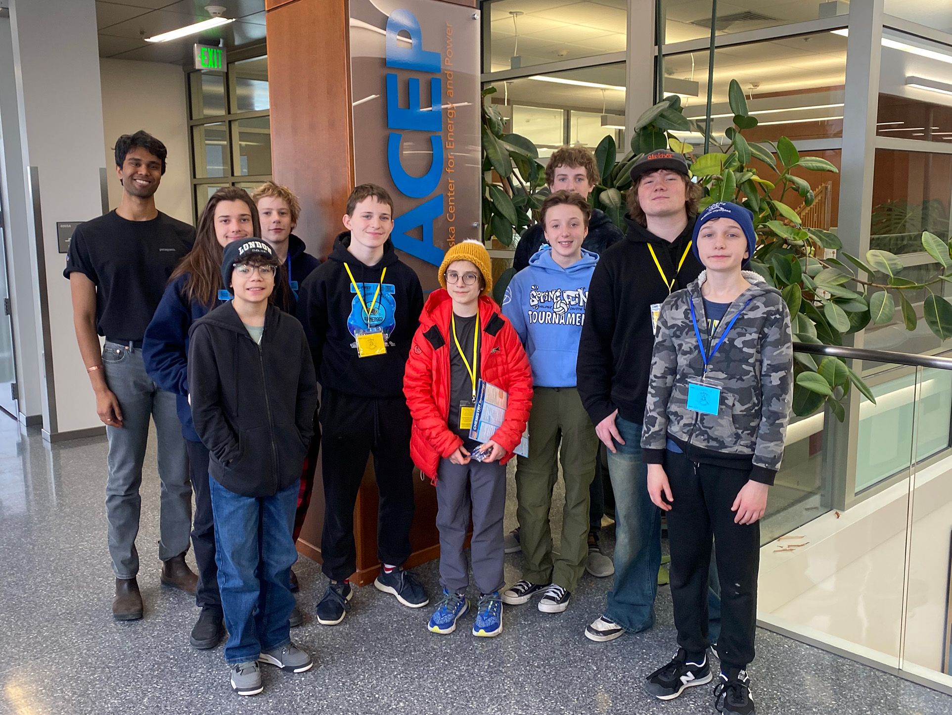 A group of people posing for a photo.