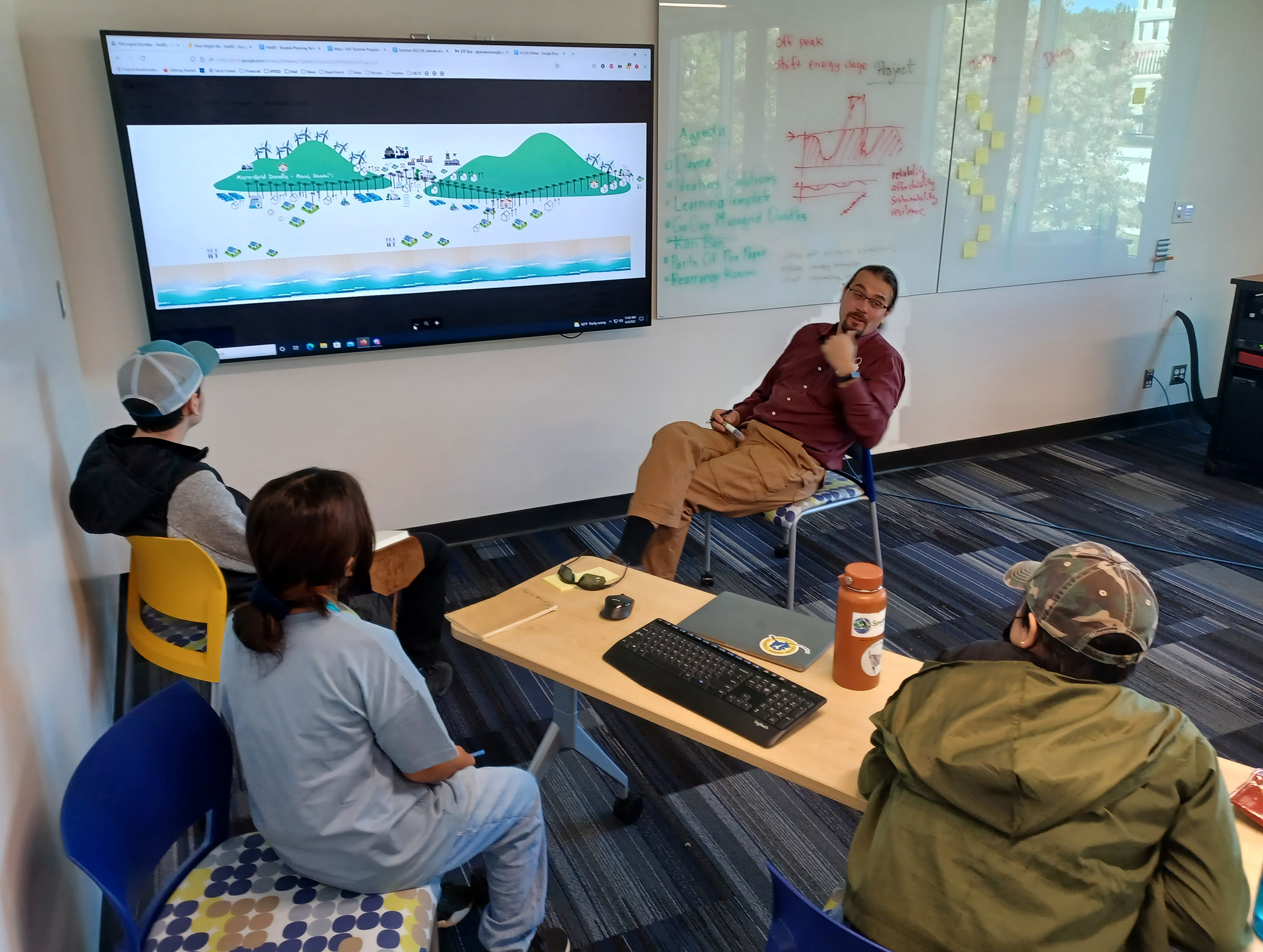 A group of people in a conference room