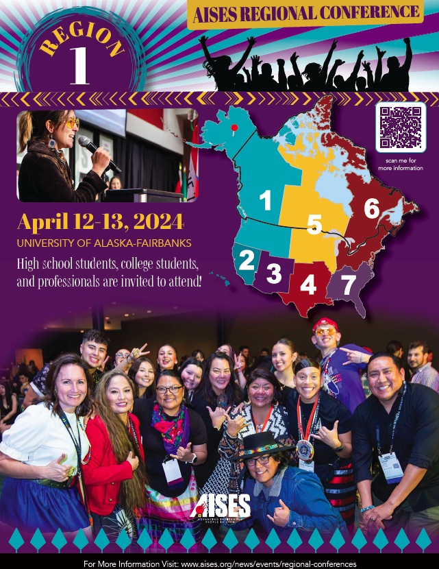 2024 AISES Region 1 Conference flyer