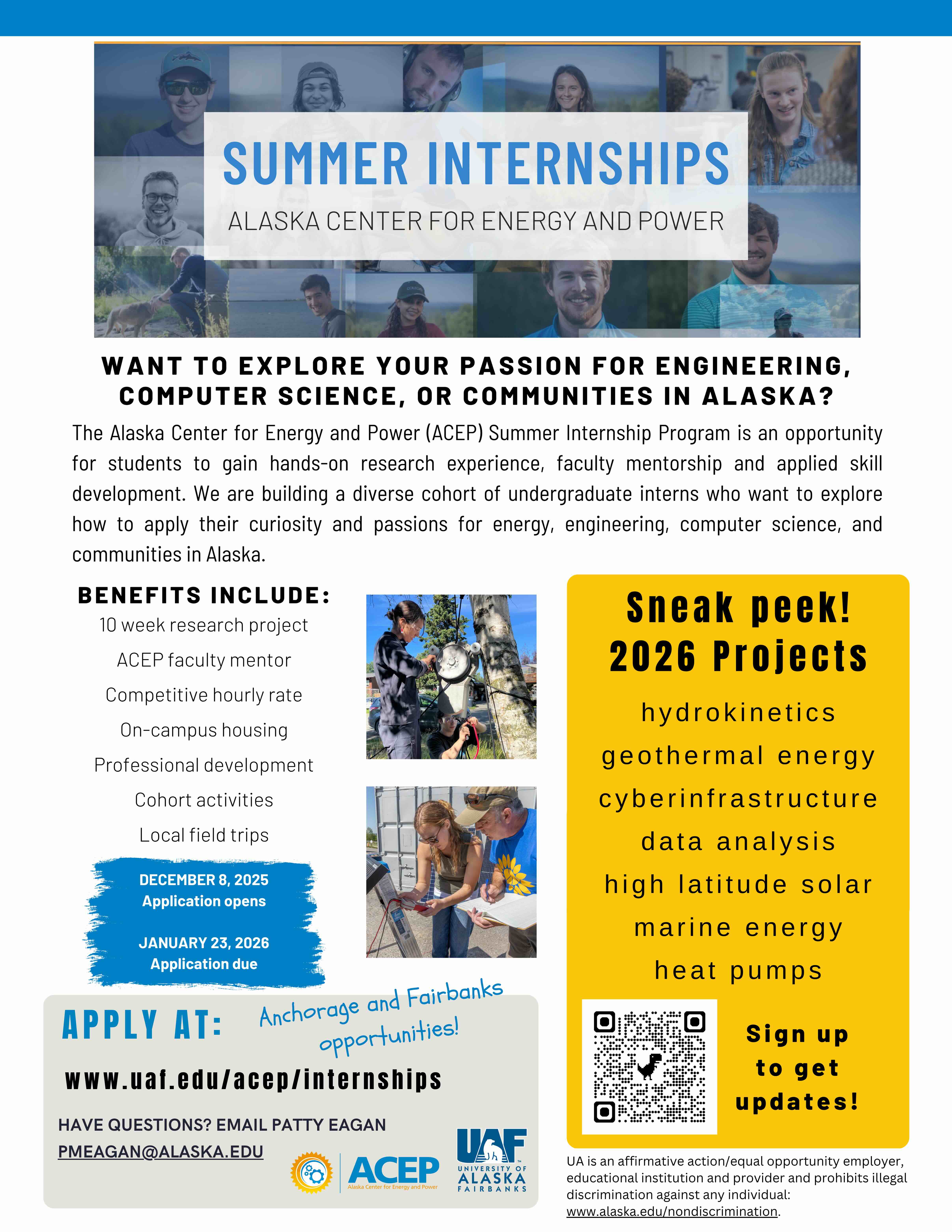 2006 summer internship flyer