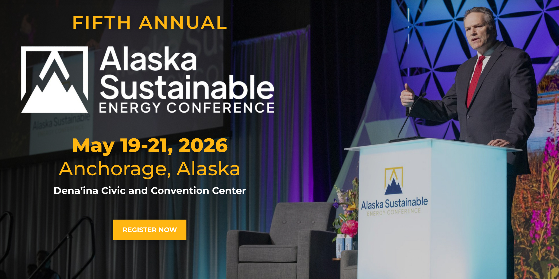 A person giving a talk