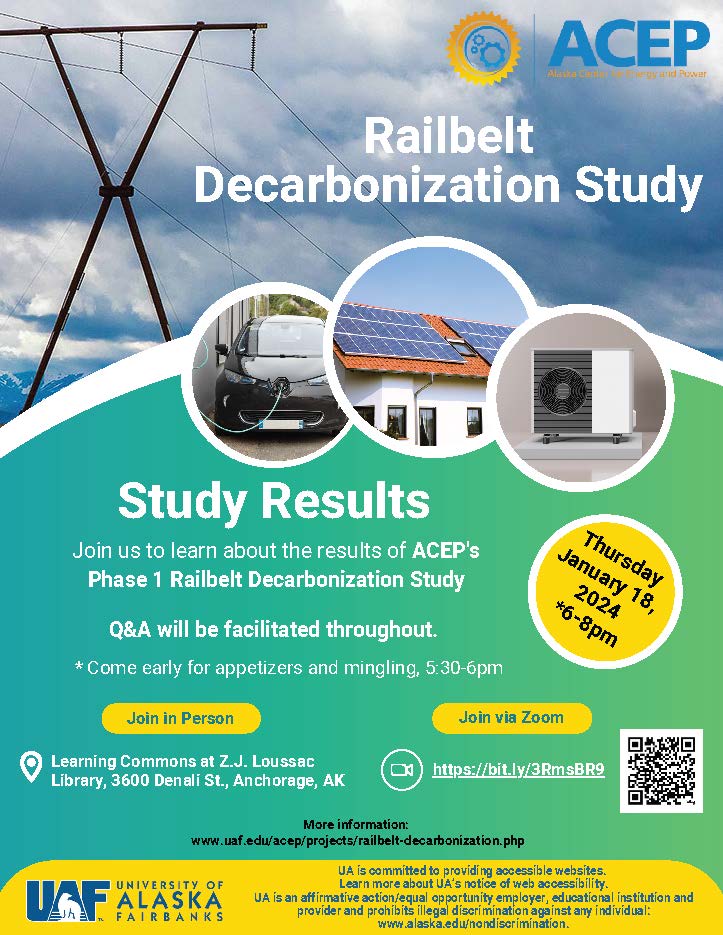 ACEP Decarbonization study presentation flyer