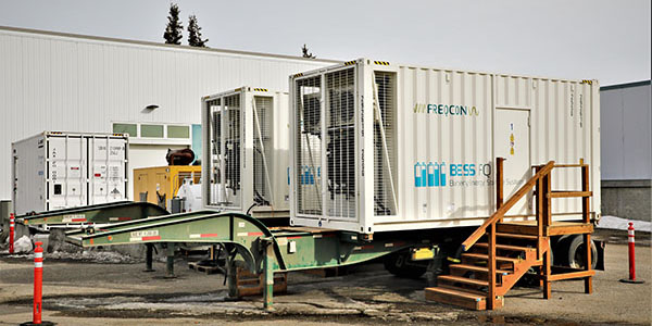 Fraqcon GBS modules outside of the ACEP Energy Technology Facility lab.