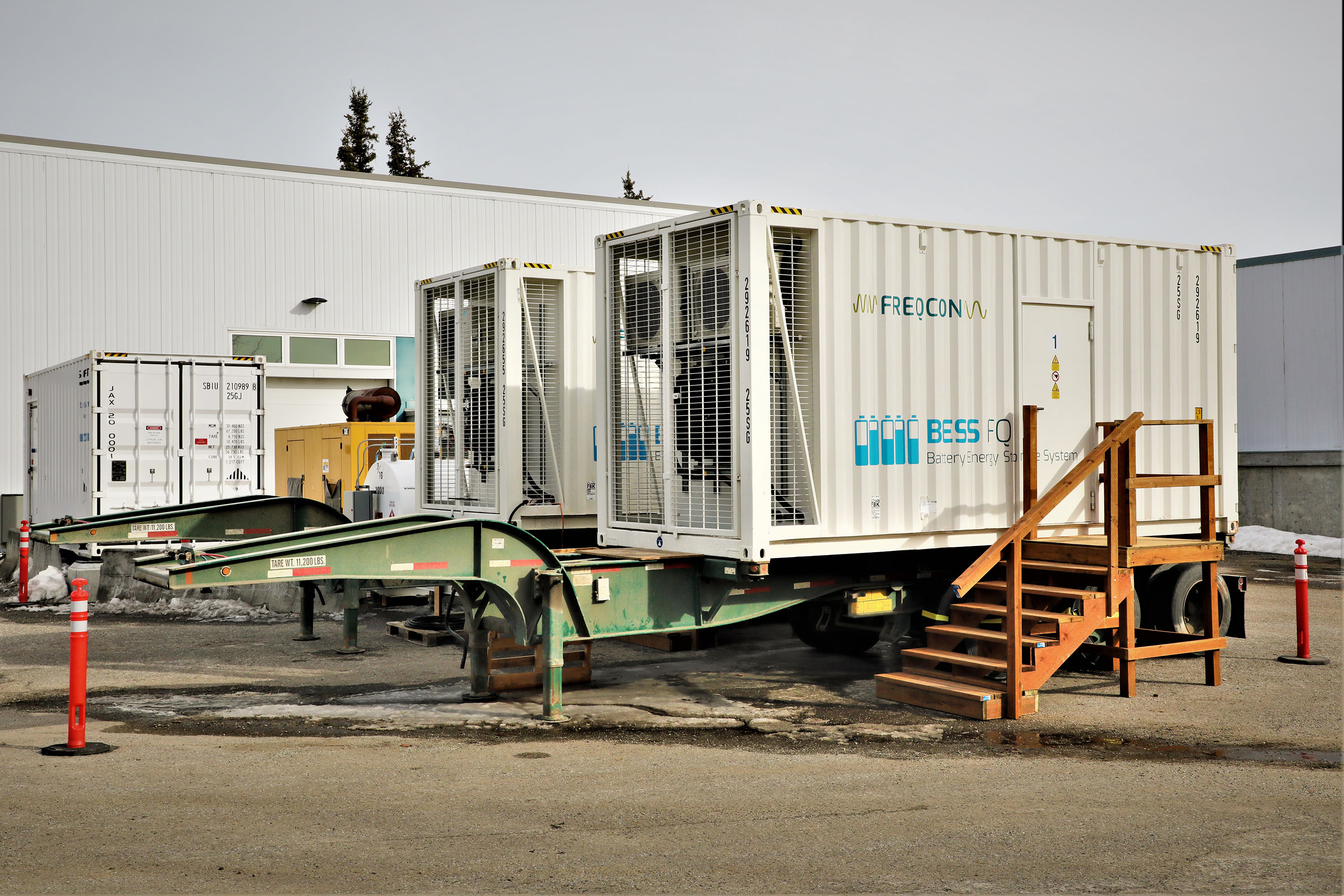 Freqcon GBS modules outside of the ACEP Energy Technology Facility lab.