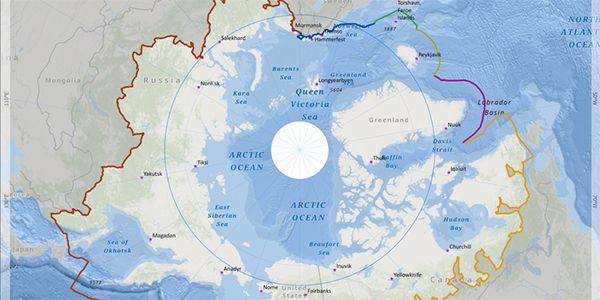 A map included in the cover of the “Routledge Handbook of Arctic Energy Transition” depicts the boundaries of the “electric North” — the remote Arctic and sub-Arctic communities and regions that have limited electric grid connections.