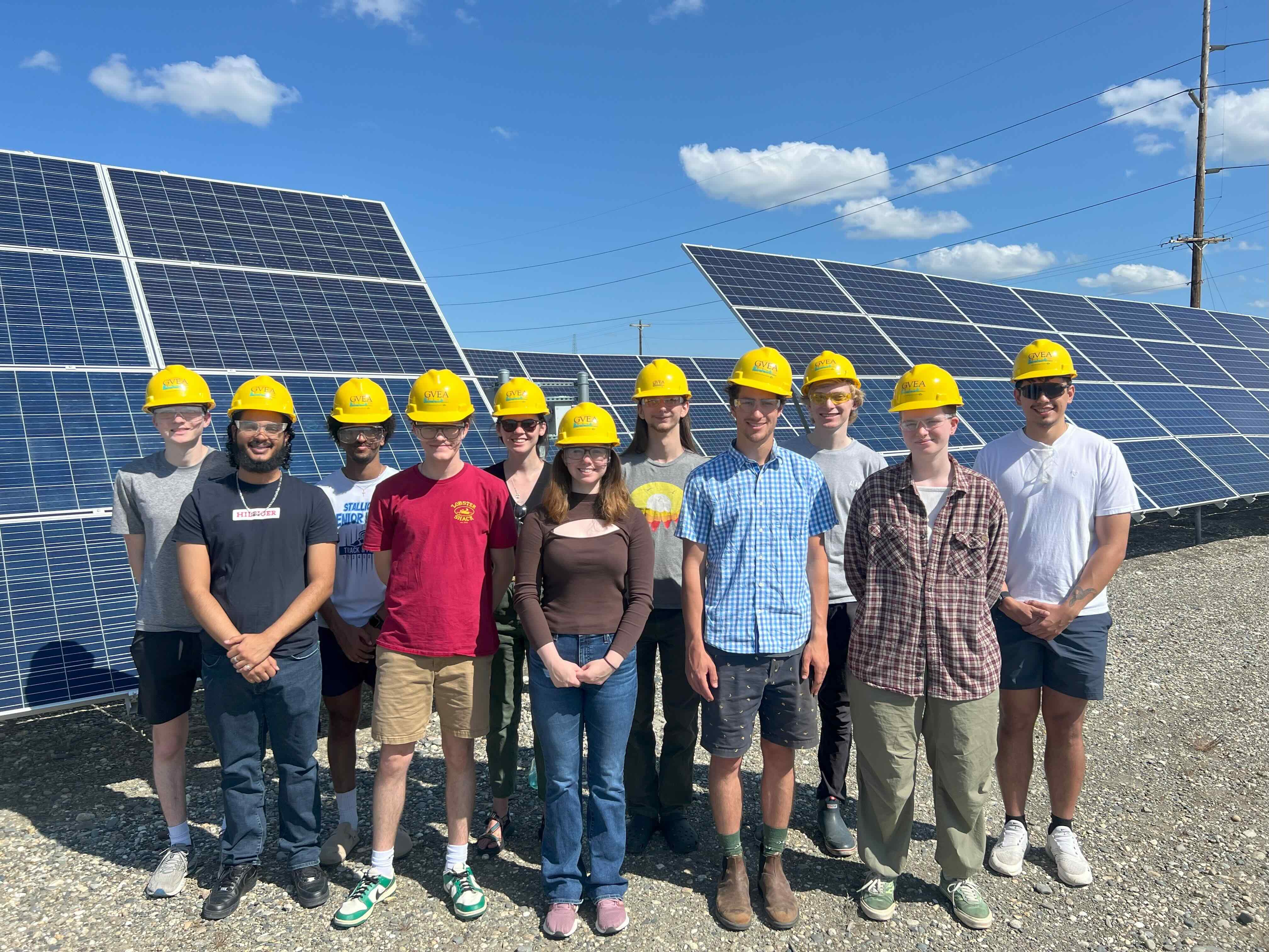 ACEP interns tours GVEA's battery energy storage system.