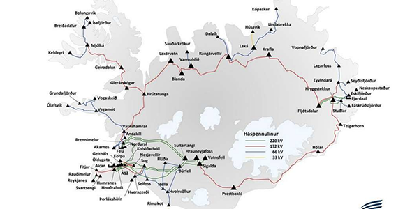 Iceland’s Landsnet transmission network