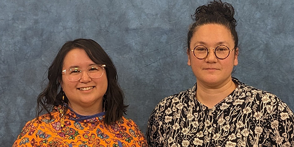 Anamaq Margaret Rudolf, left, and Leasi Vanessa Lee Raymond will give a reading of their chapters of the book “Indigenous Critical Reflections on Traditional Ecological Knowledge.” Photo by Mike DeLue Jr.