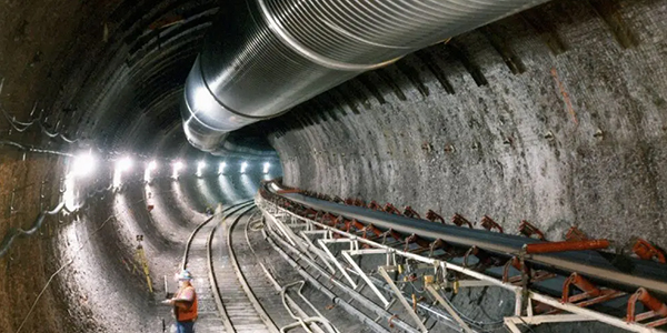 A tunnel under Yucca Mountain