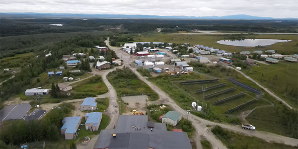 The community of Shungnak, population 262, is located 75 miles above the Arctic Circle within the Northwest Arctic Borough. Photo by Amanda Byrd/ACEP.