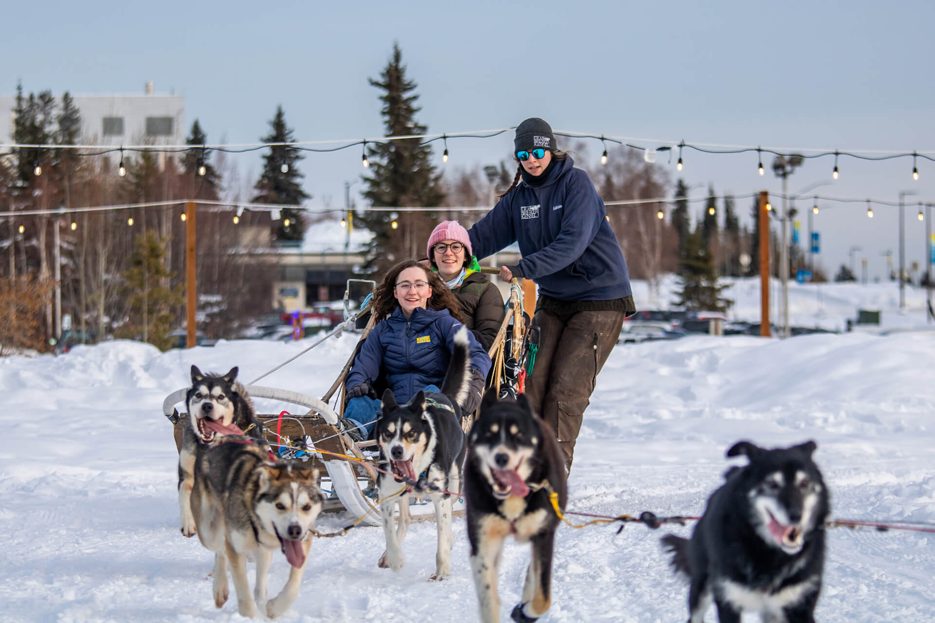 Mushing outside the SRC
