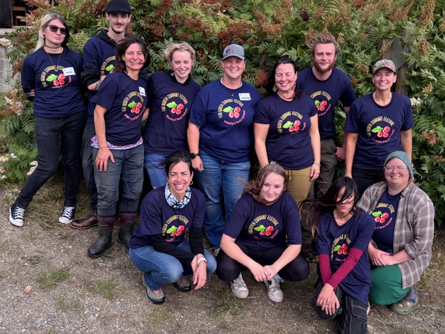 Group of volunteers at the Georgeson Botanical Garden
