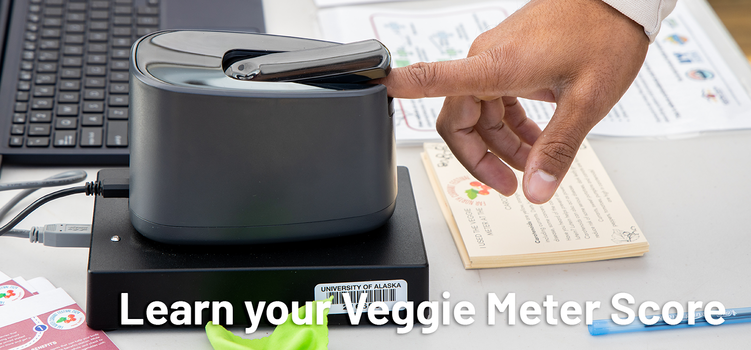 Veggie Meter Workshop. A machine reads your veggie score.