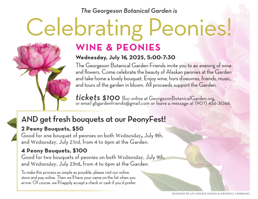 Wine and Peonies Flyer