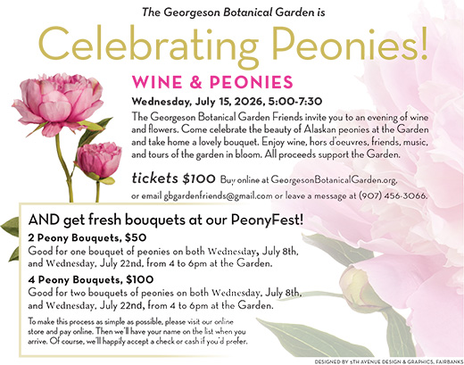 Wine and Peonies Flyer
