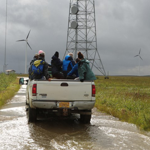 ARENA cohorts visiting Kotzebue wind turbines