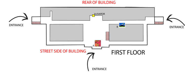 1st floor map