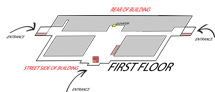 Map of 1st floor