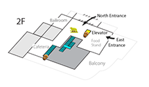 Map of 2nd Floor of Wood Center