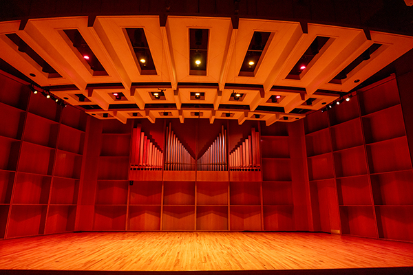 Davis Concert Hall on the UAF campus. UAF photo by Eric Engman.