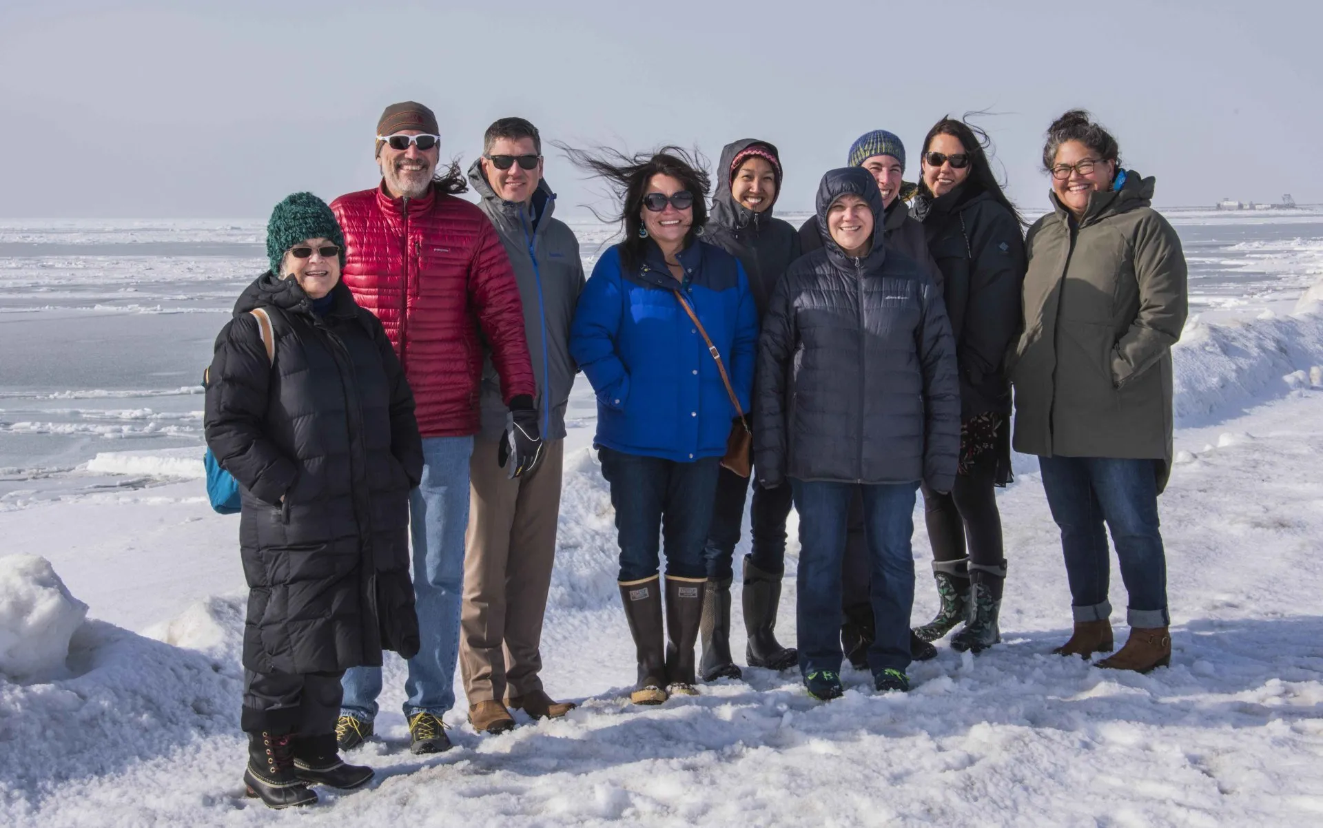 A group of participants outdoors.