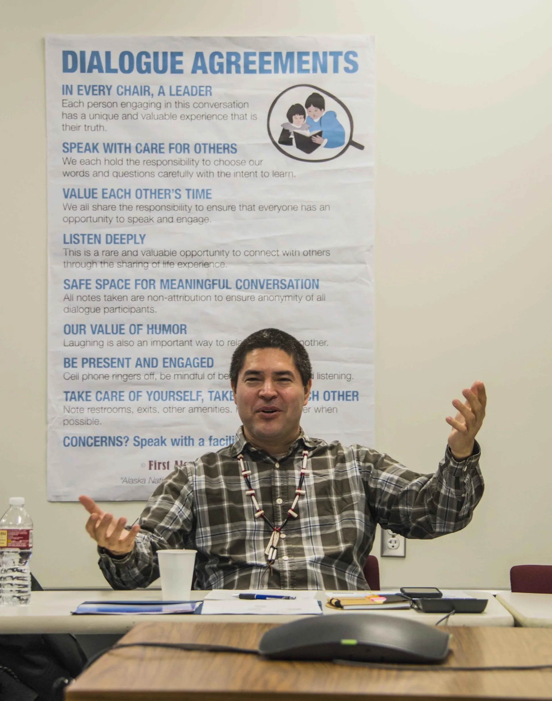 Evon Peters during a session.