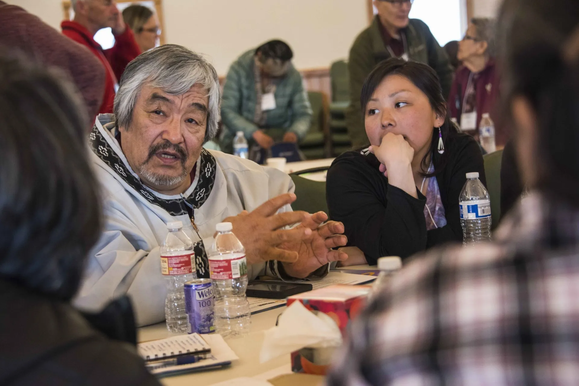 A group during lunch.