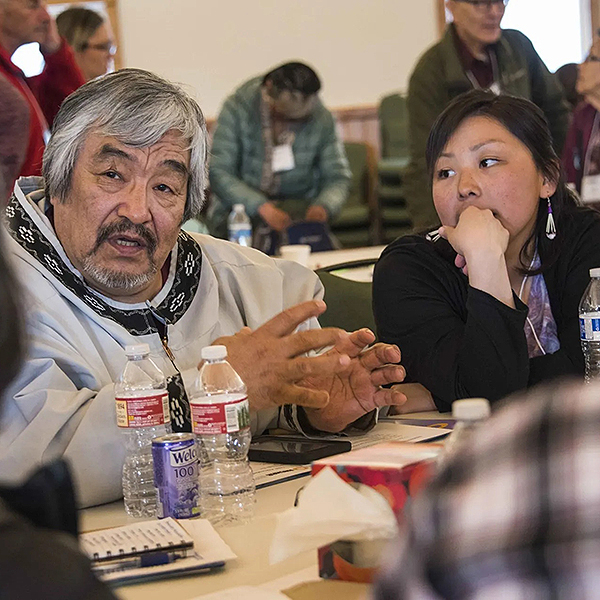 A group during lunch.
