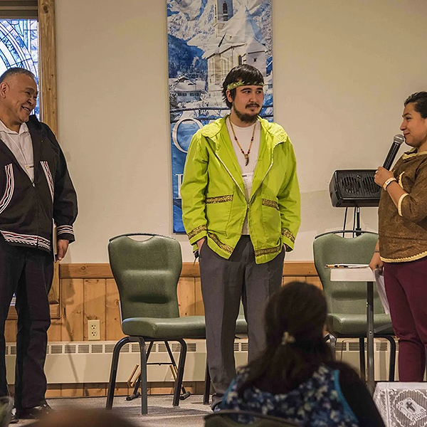 Keynote speaker on stage