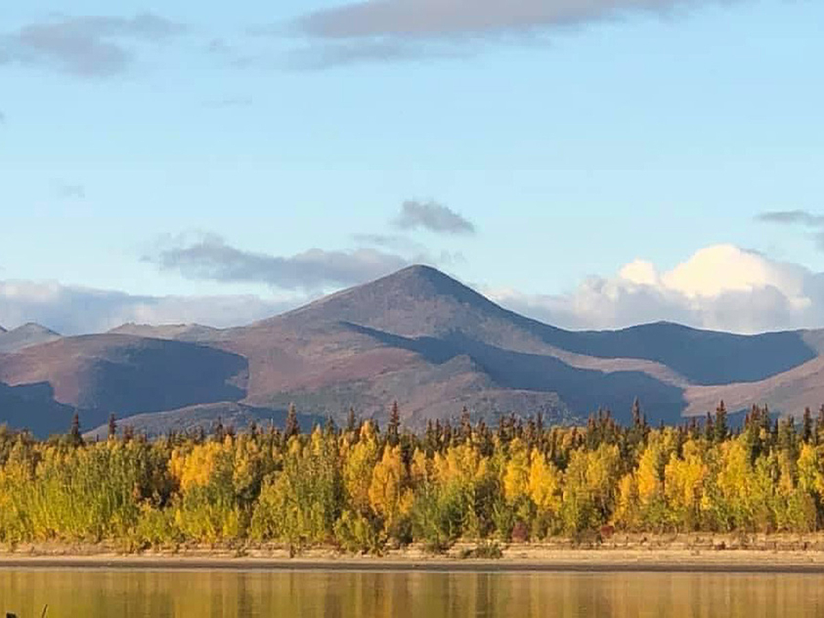 Mountain in fall colors