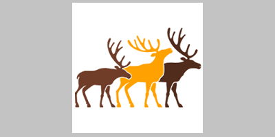 GCI logo - three caribou in profile