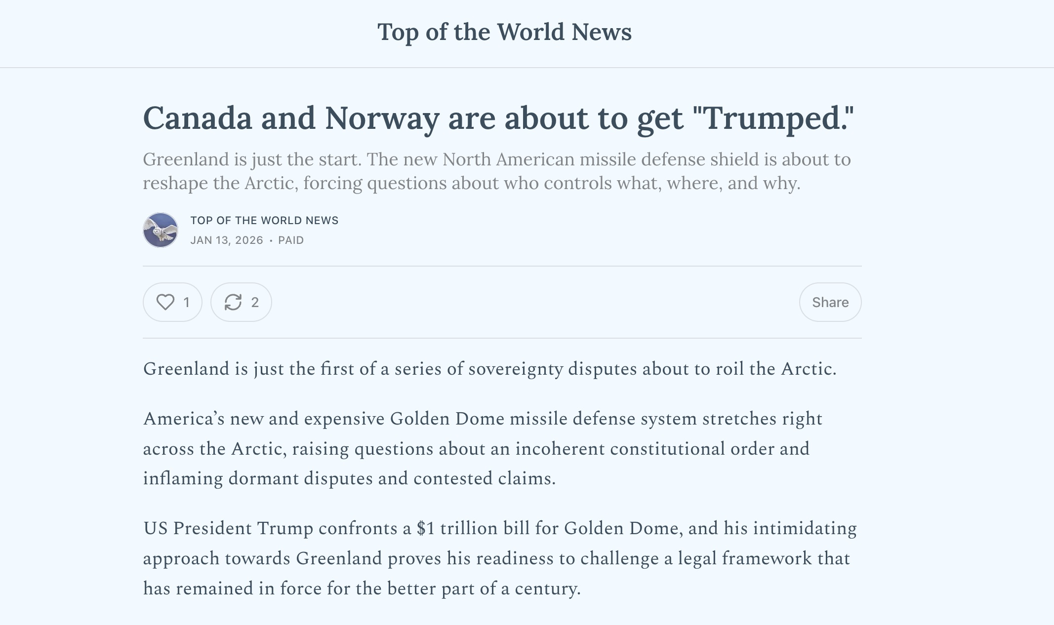 screenshot of website