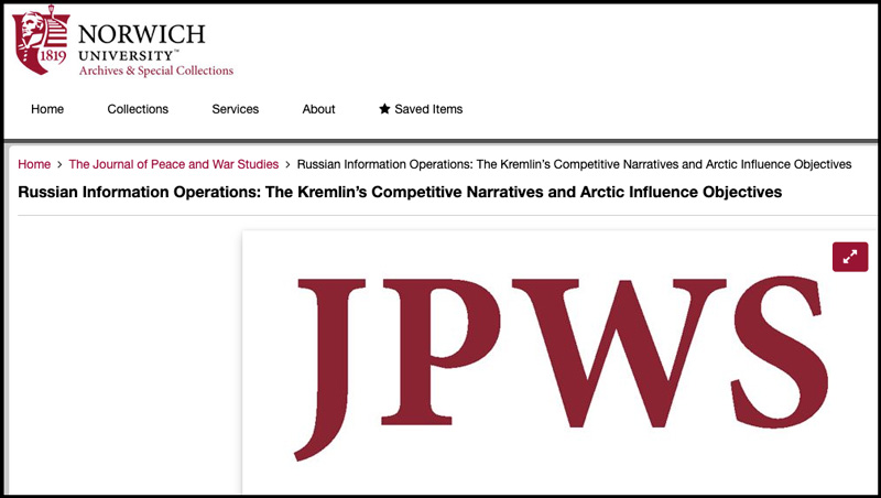 Journal of Peace and War Studies