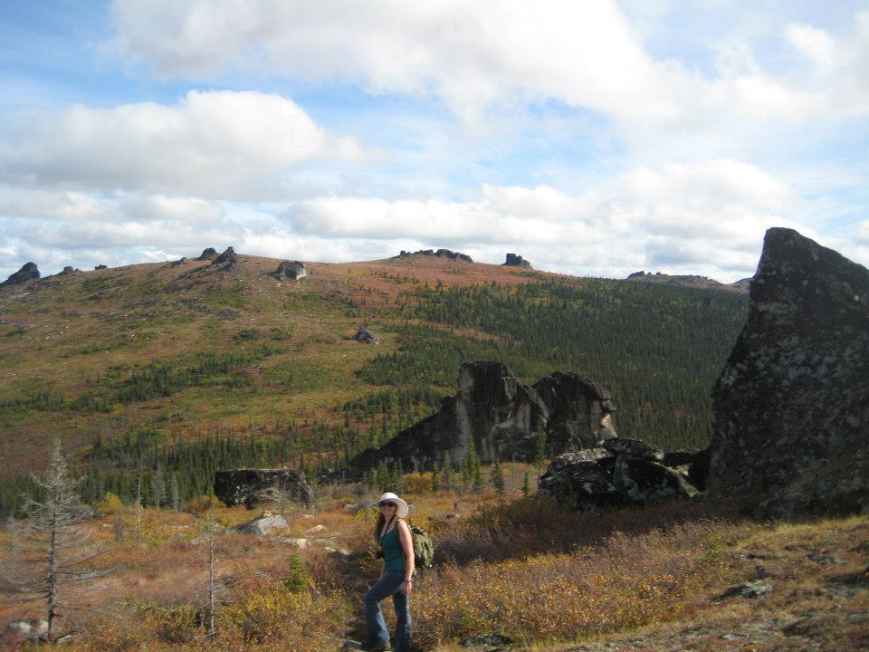 Shelbie on a Granite Tors hiking trip.