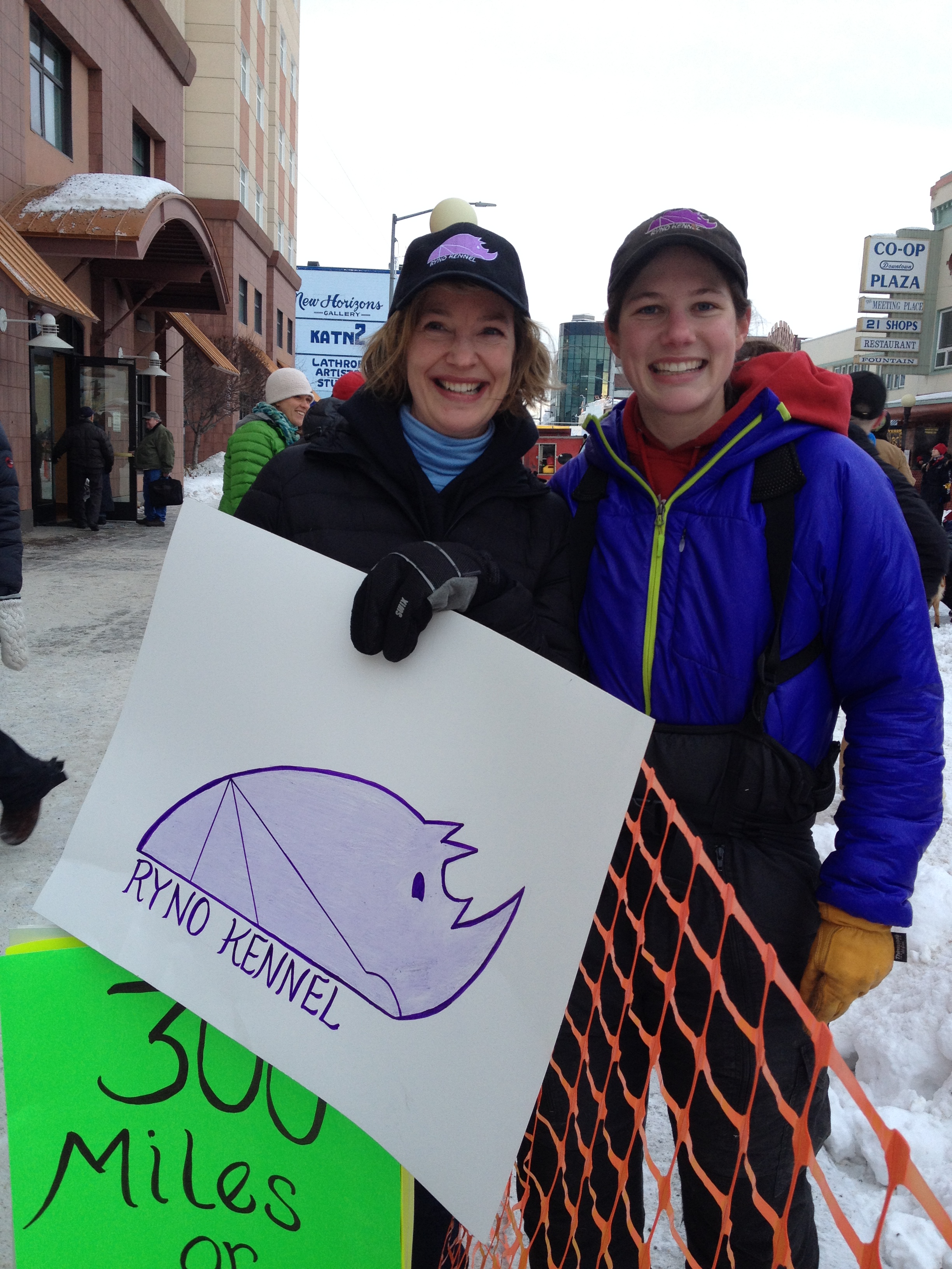 Melody Feniks and Ryne at the Quest 300 Start