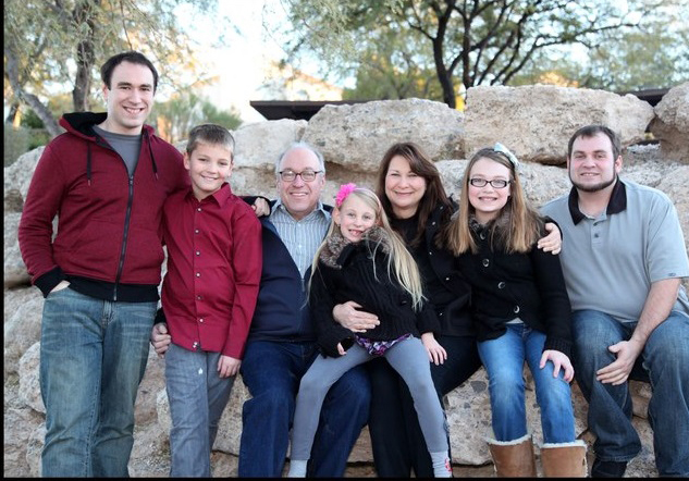 Cory Borgeson with his family