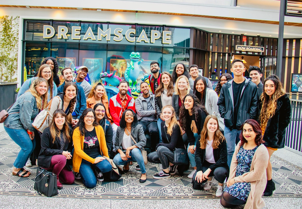 Whole Class in front of Dreamscape