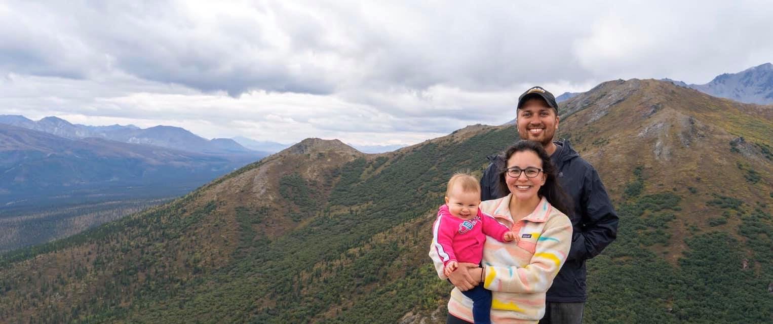 Ben Udden with his wife, Meryem, and their daughter