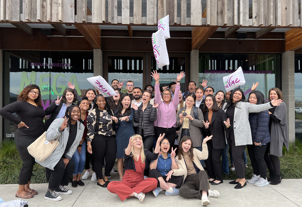Students in a group photo