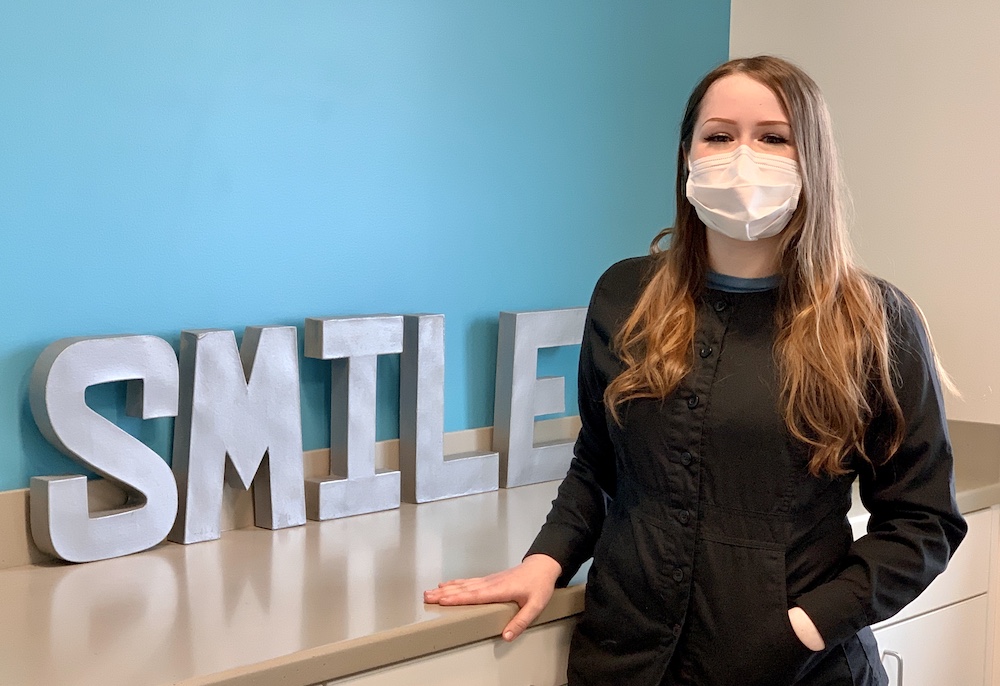 Maddy Case and her coworkers bringing smiles to everyone. . 