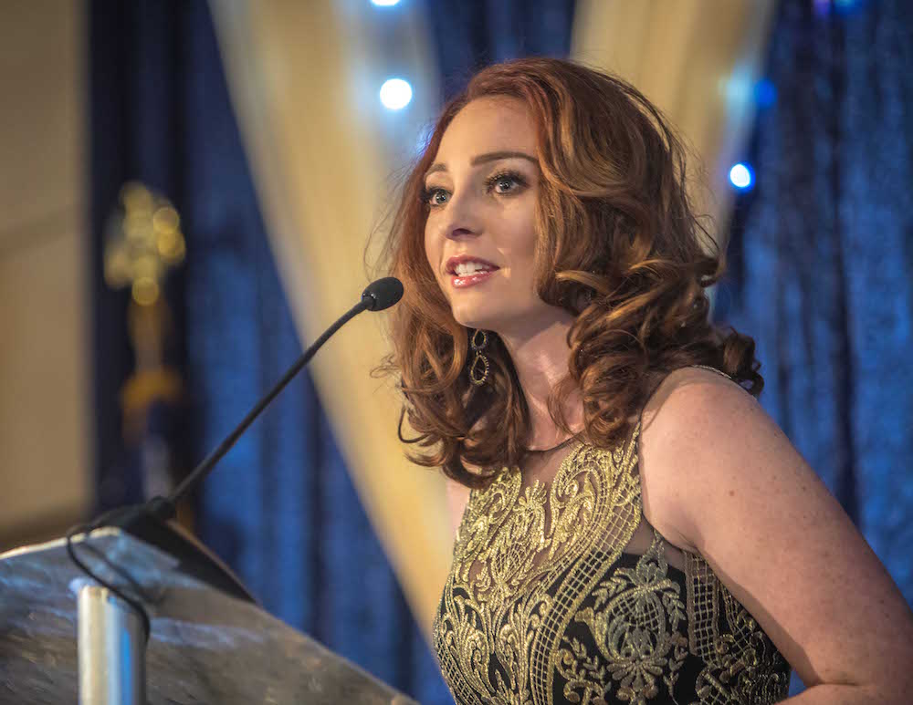 Mickela speaking at UAF Business Leader of the Year 2018