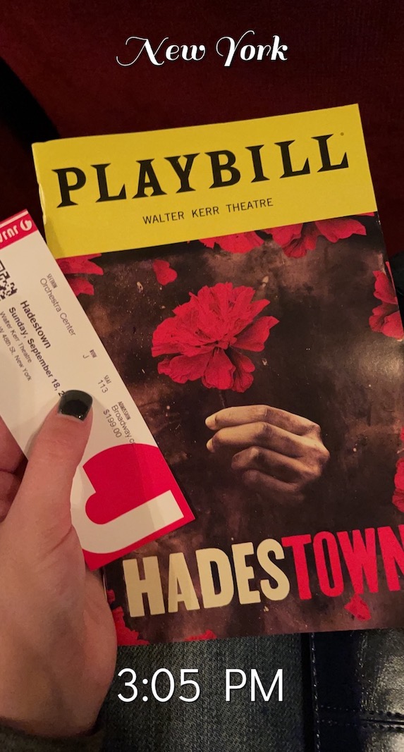 Picture of Hadestown Playbill 
