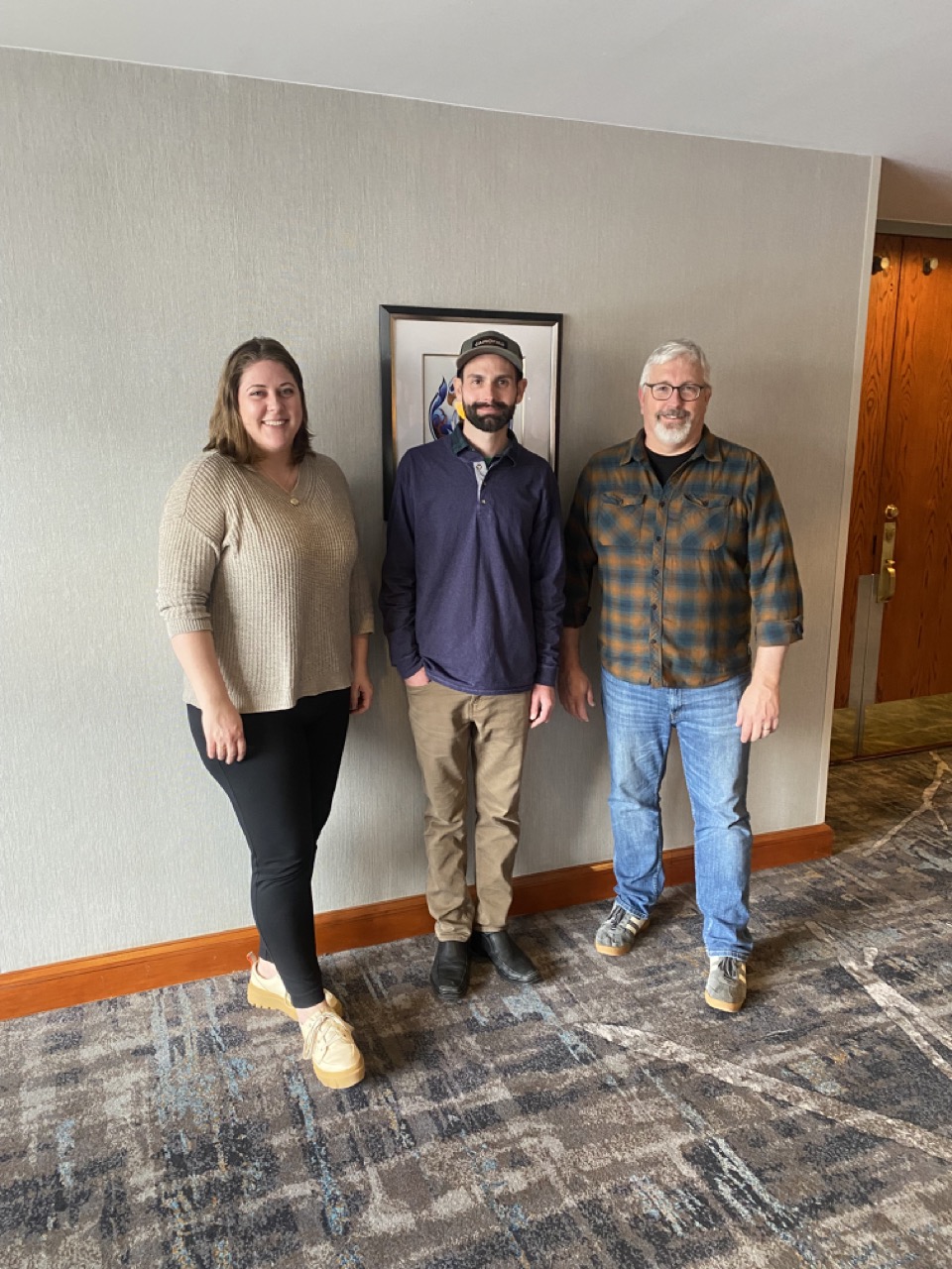 David Sauter with Dan Averill and Nicole Condon of Marine Stewardship Council (MSC).